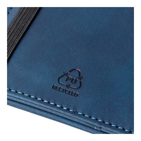 Recycled PU passport holder and luggage label Zani blue | No Branding | not available | not available