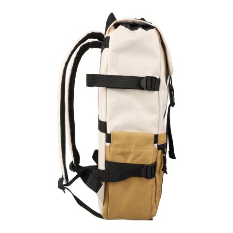 Backpack Vayo 2-tone | Recycled | Laptop 15" | 11 l khaki