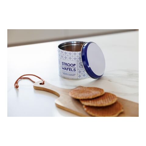 Tin for Dutch waffles Sanvi red white gray