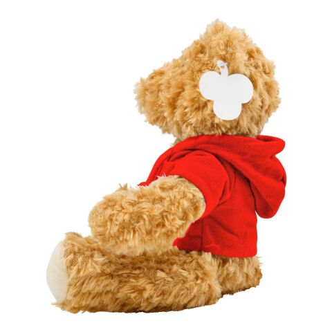 Plush teddy bear Monty red