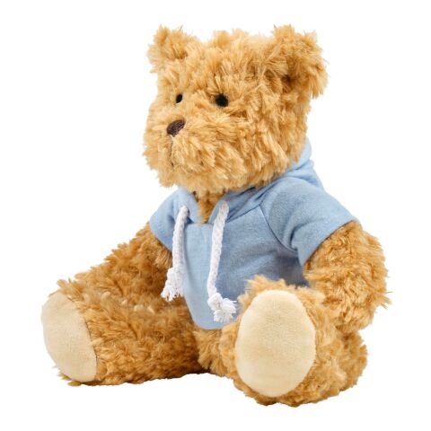 Plush teddy bear Monty light blue