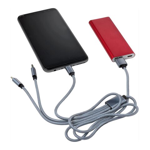 Nylon charging cable Felix red