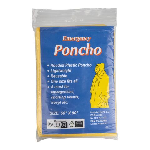 PE poncho Pablo yellow