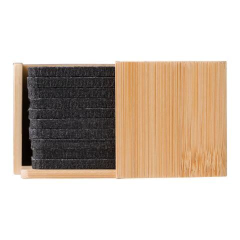 RPET felt coaster set Lawrence grey