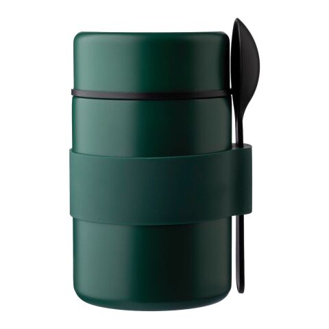 Stainless steel double walled lunch pot Niko black