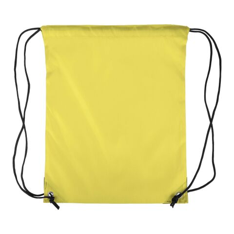 Polyester (210D) drawstring backpack Isolde yellow