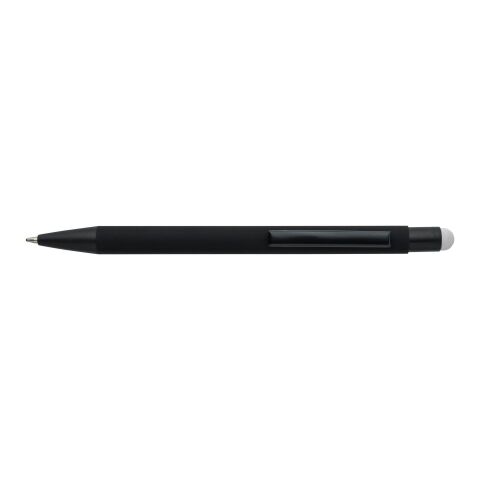 Recycled aluminium rubberized ballpen Formentera white