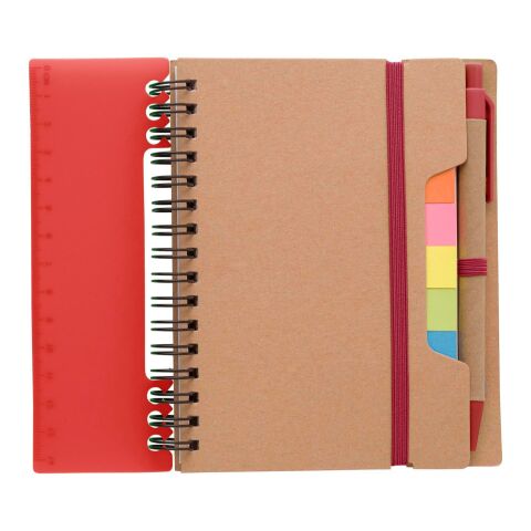 Recycled paper notebook Angela red