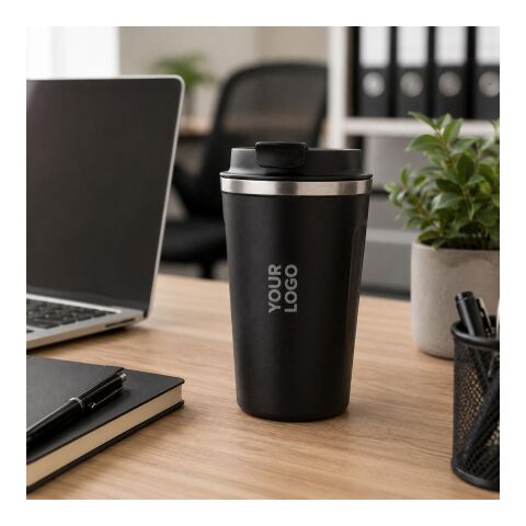 Stainless steel double-walled mug Sofia grey