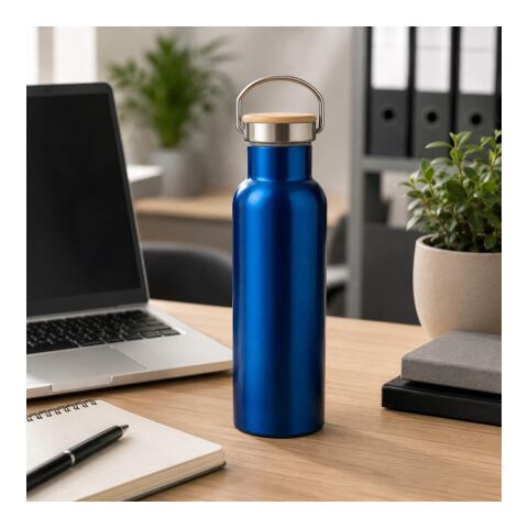 Stainless steel double-walled drinking bottle Odette silver