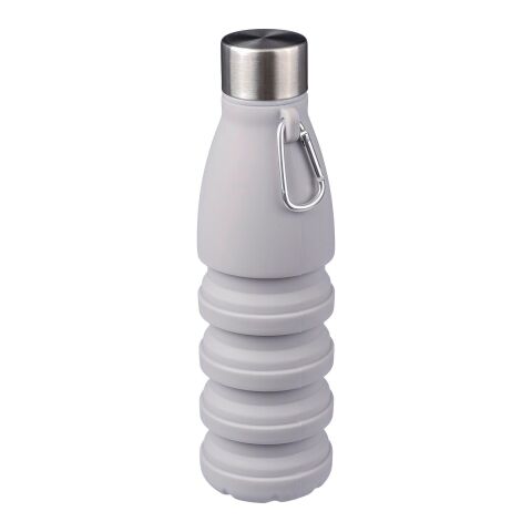 Silicone foldable drinking bottle 550 ml Erin grey