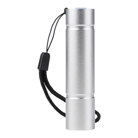 Recycled aluminium COB flashlight Sami silver