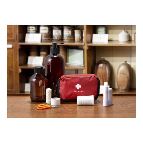Nylon first aid kit Tiffany red | No Branding | not available | not available