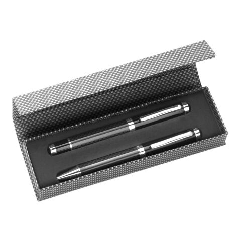 Carbon fibre and brass writing set Ziva black | No Branding | not available | not available