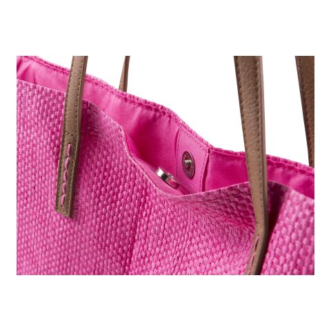 Laminated nonwoven (180 gr/m²) beach bag Sana red | No Branding