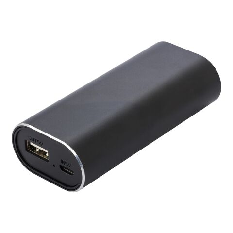 Aluminium 2-in-1 power bank Letitia black | No Branding | not available | not available