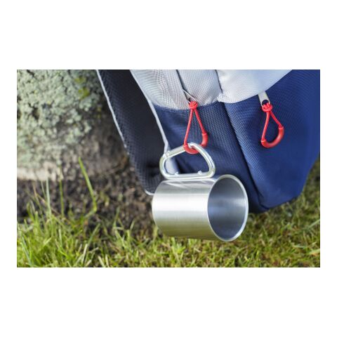 Stainless steel double walled mug Nella silver | No Branding | not available | not available