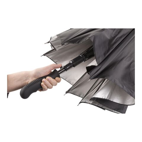 Polyester (190T) umbrella Ramona black/silver | No Branding | not available | not available