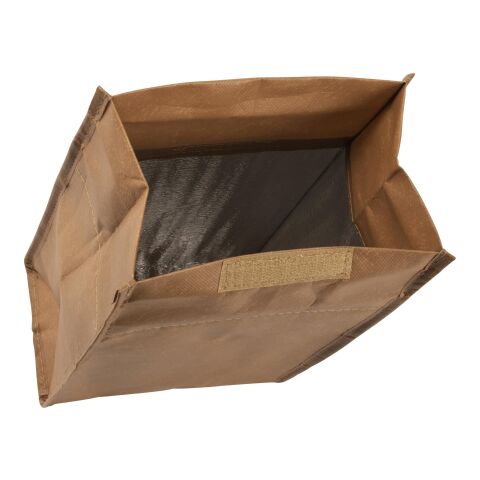 Nonwoven (100 gr/m²) cooler bag Onni brown | No Branding | not available | not available