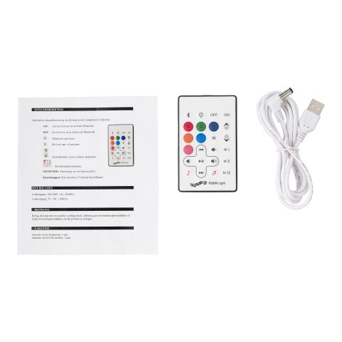 Plastic LED speaker white | No Branding | not available | not available