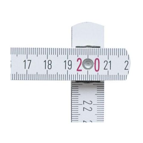 Wooden Stabila foldable ruler Jessica white | No Branding | not available | not available
