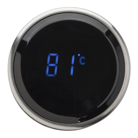 Stainless steel thermos bottle (450 ml) with LED display Fatima black | No Branding | not available | not available