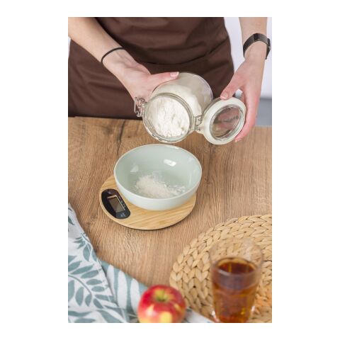 Bamboo kitchen scale Reanne brown | No Branding | not available | not available