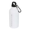 Oregon 400 ml matte sport bottle with carabiner White | No Branding | not available | not available