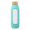 Tidan 600 ml borosilicate glass bottle with silicone grip Standard | Tide green | No Branding | not available | not available