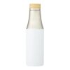 Hulan 540 ml copper vacuum insulated stainless steel bottle with bamboo lid Standard | White | No Branding | not available | not available