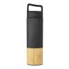 Torne 540 ml copper vacuum insulated stainless steel bottle with bamboo outer wall Standard | Solid black | No Branding | not available | not available