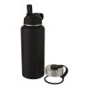 Supra 1 L copper vacuum insulated sport bottle with 2 lids Standard | Solid black | Not applicable | No Branding | not available | not available