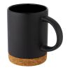 Neiva 425 ml ceramic mug with cork base Standard | Solid black | No Branding | not available | not available