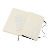 Moleskine ruled L soft cover notebook Standard | Solid black | Paper Print | paper band | 460 mm x 55 mm