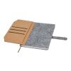 Viviana A5 recycled felt and cork notebook Standard | Natural | No Branding | not available | not available | not available