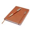 Legato A5 notebook with ballpoint and rollerball pen set Standard | Brown | No Branding | not available | not available