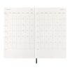 Moleskine soft cover 12 month weekly L planner Standard | Solid black | No Branding | not available | not available