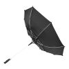 Stark 23" windproof auto open umbrella Standard | White-Solid black | No Branding | not available | not available | not available