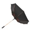 Stark 23" windproof auto open umbrella Standard | Orange-Solid black | No Branding | not available | not available | not available
