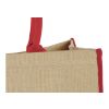 Harry coloured edge jute tote bag Standard | Natural-Red | not available | No Branding | not available | not available