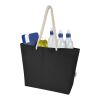 Florida 270 g/m² GRS recycled beach tote bag 18L Standard | Solid black-Solid black | not available | No Branding | not available | not available | not available