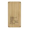 Alata 8000mAh bamboo solar power bank Standard | Beige | No Branding | not available | not available