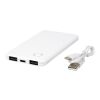 Slender 4000 mAh slim dual power bank Standard | White | No Branding | not available | not available