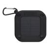 Solo 3W IPX5 RCS recycled plastic solar Bluetooth® speaker with carabiner Standard | Solid black | No Branding | not available | not available