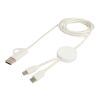 Citala 5-in-1 recycled plastic 150 cm data sync and 27W fast charge cable Standard | White | not available | No Branding | not available | not available