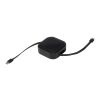 Gloas 5-in-1 recycled retractable data sync and 100W fast charge cable with smartphone tool kit Standard | Solid black | not available | No Branding | not available | not available