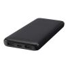 Adhil 10.000 mAh 10W recycled plastic power bank with 2 built-in cables Standard | Solid black | not available | No Branding | not available | not available