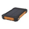 Altair 5000 mAh 10W recycled plastic rugged solar power bank with built-in torch Standard | Solid black | No Branding | not available | not available