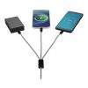 Alphecca recycled aluminium and RPET 5-in-1 charging cable  Solid black