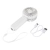 Aervia recycled plastic portable fan Standard | White | No Branding | not available | not available